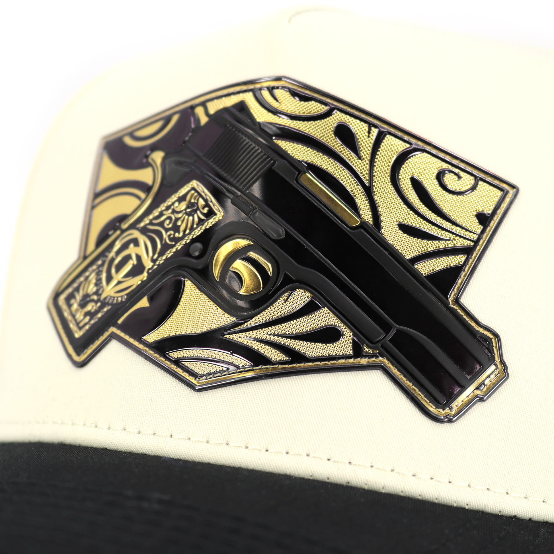 Cachas De Oro Black/Ivory AVC hat / gorra