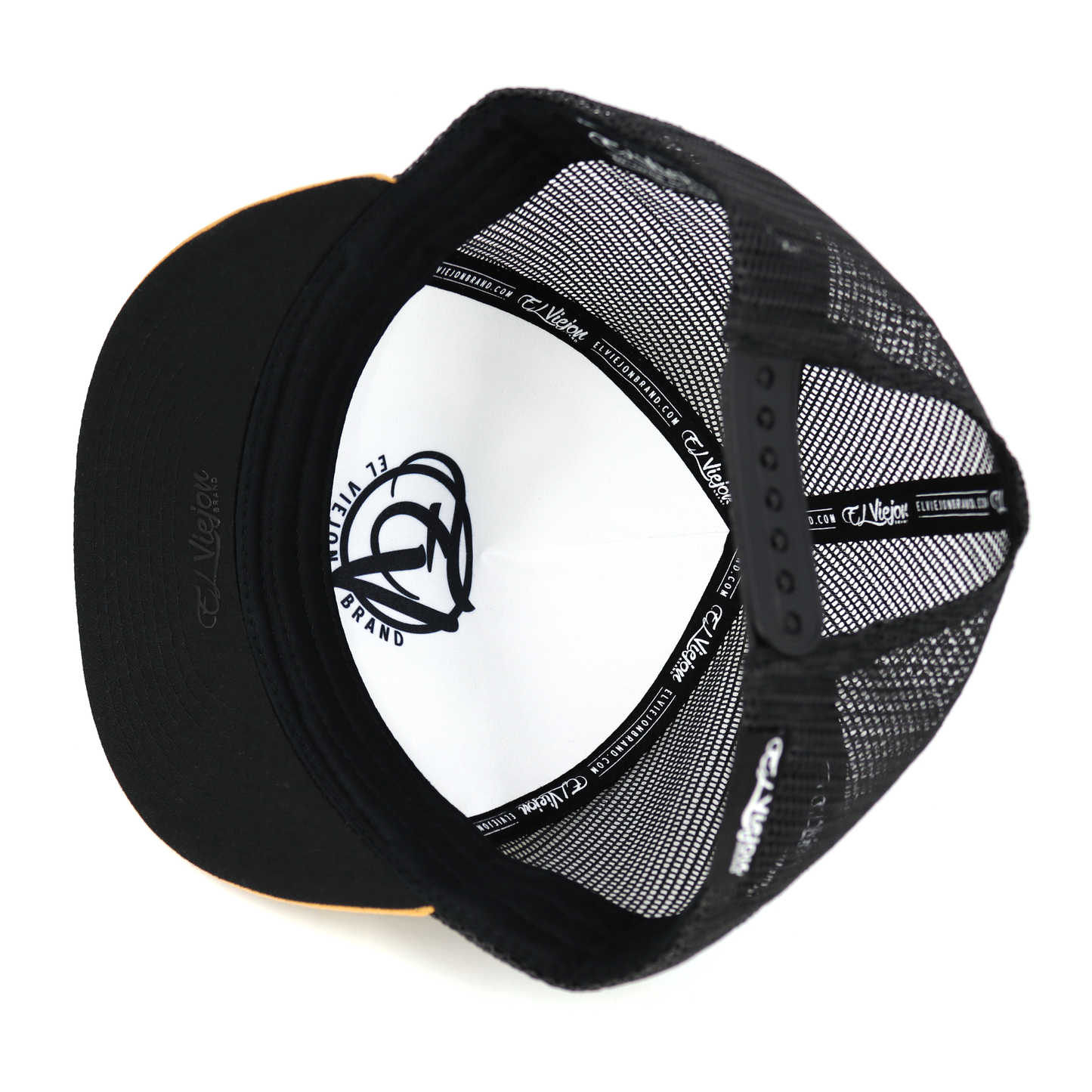 Baraja De Oro Caramel/Black flat visor hat / gorra de visera plana
