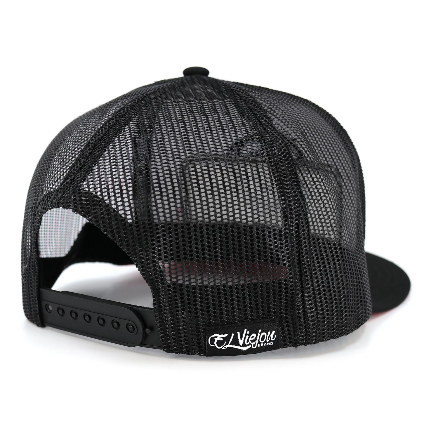 EVPatch Black (Red Patch) flat visor hat / gorra de visera plana