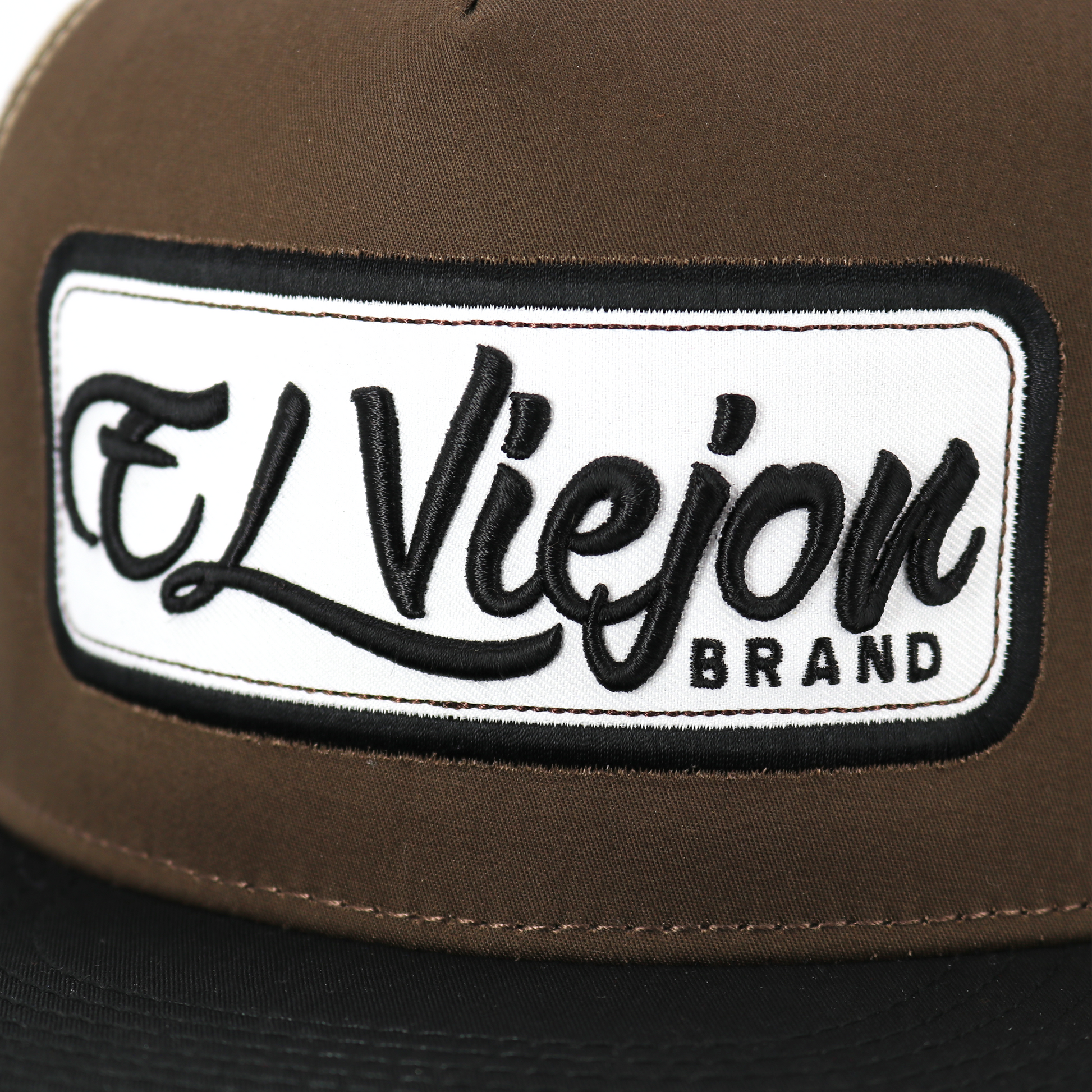 EVPatch Black/Brown/Khaki flat visor hat / gorra de visera plana