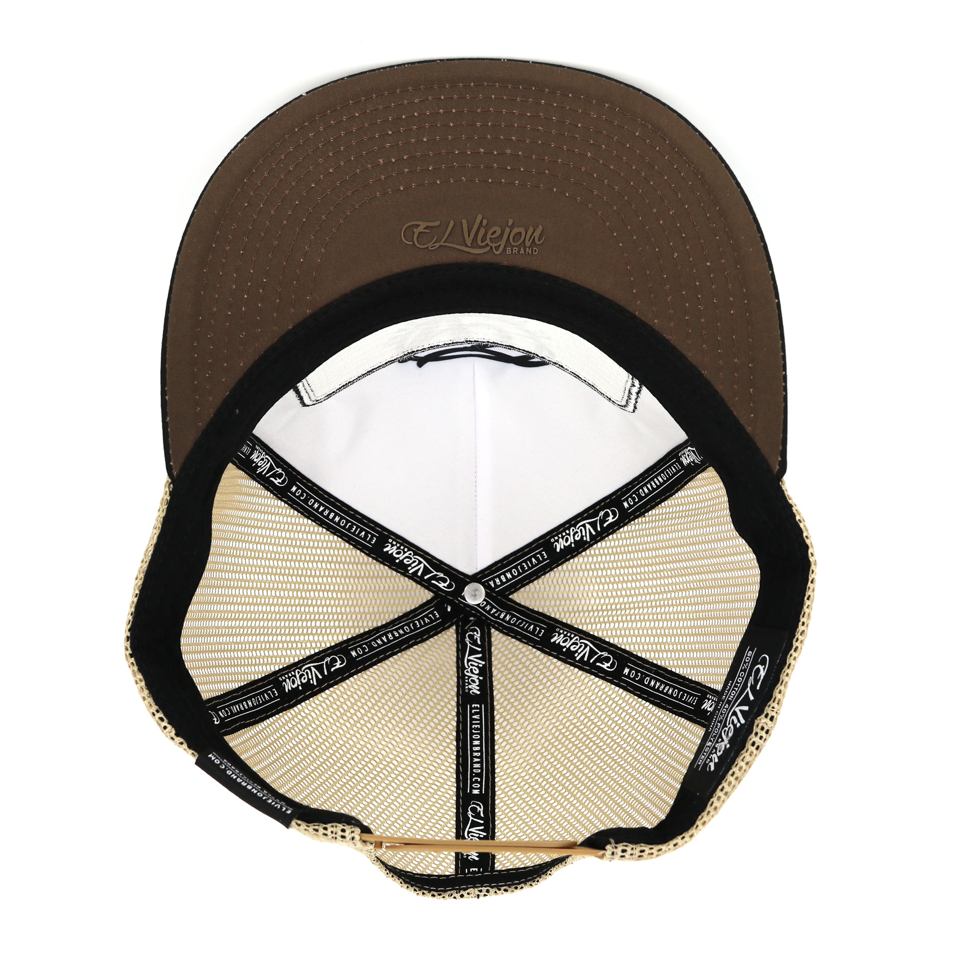 EVPatch Black/Brown/Khaki flat visor hat / gorra de visera plana