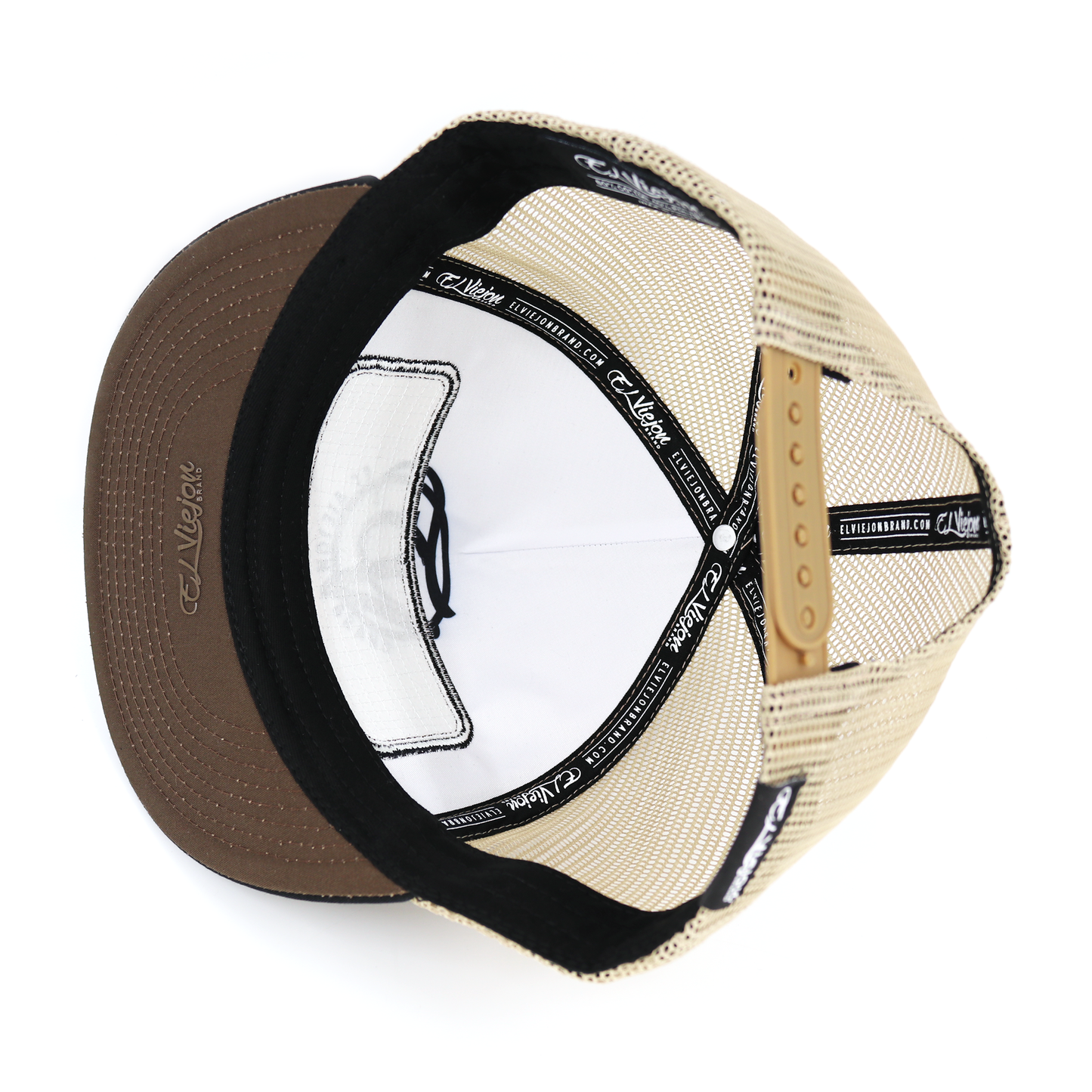 EVPatch Black/Brown/Khaki flat visor hat / gorra de visera plana