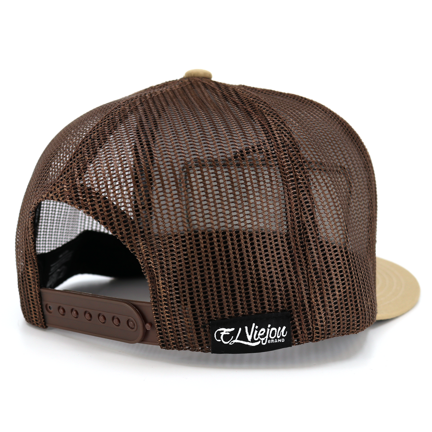 EVPatch Khaki/Brown (White Patch) flat visor hat