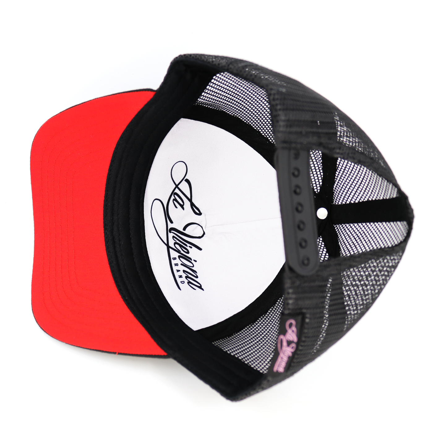 La Viejona Black classic visor hat / gorra de visera clasica