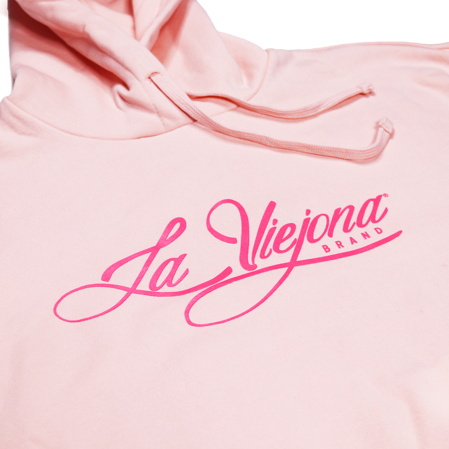 La Viejona Hoodie (Croptop)- Pink