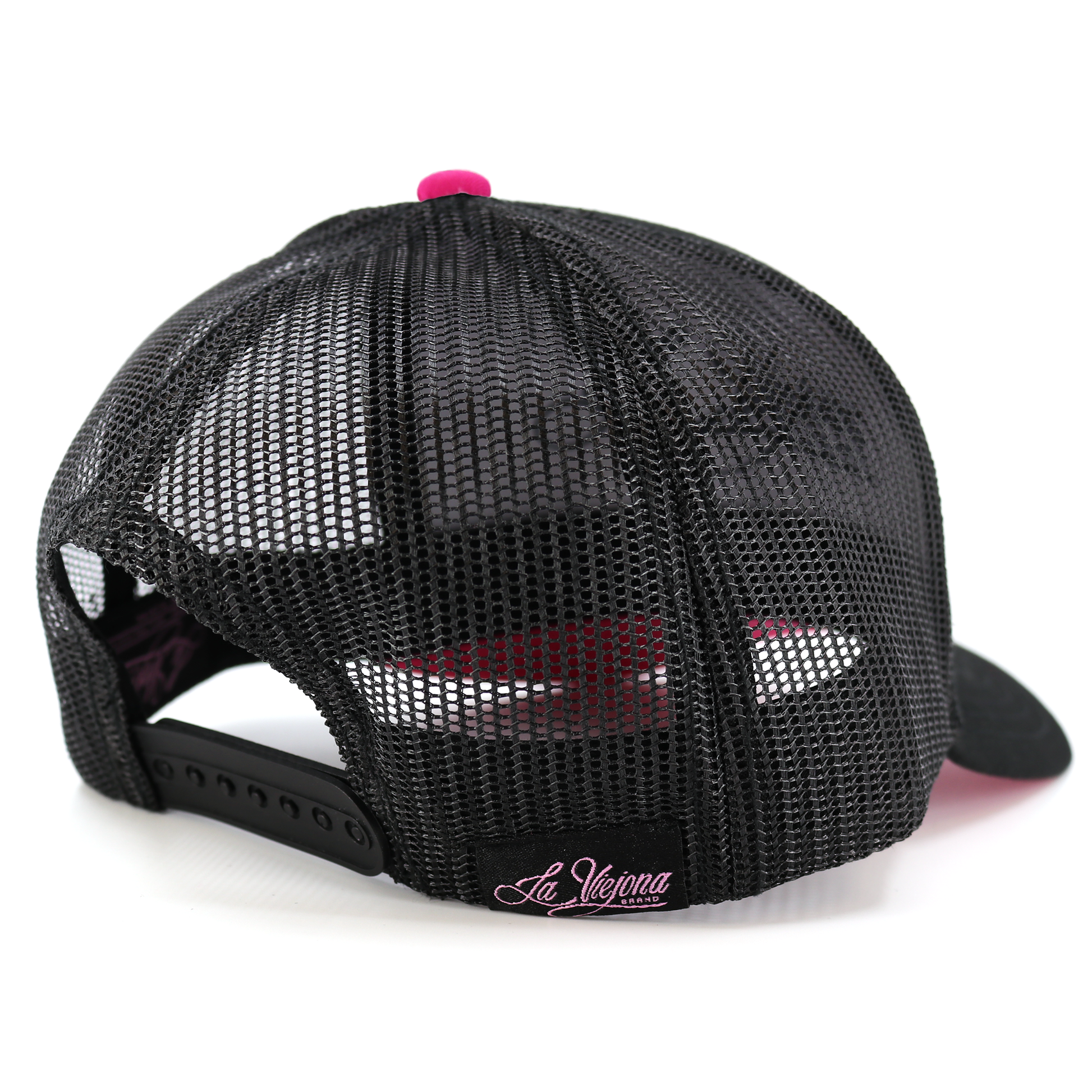 Muchacha Alegre Black classic visor hat / gorra de visera clasica