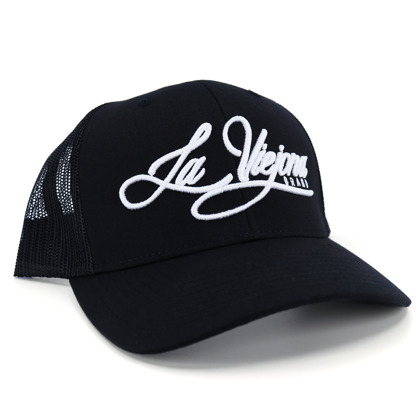 La Viejona Black classic visor hat / gorra de visera clasica