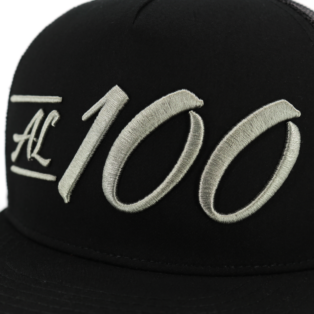 Al 100 Black flat visor hat