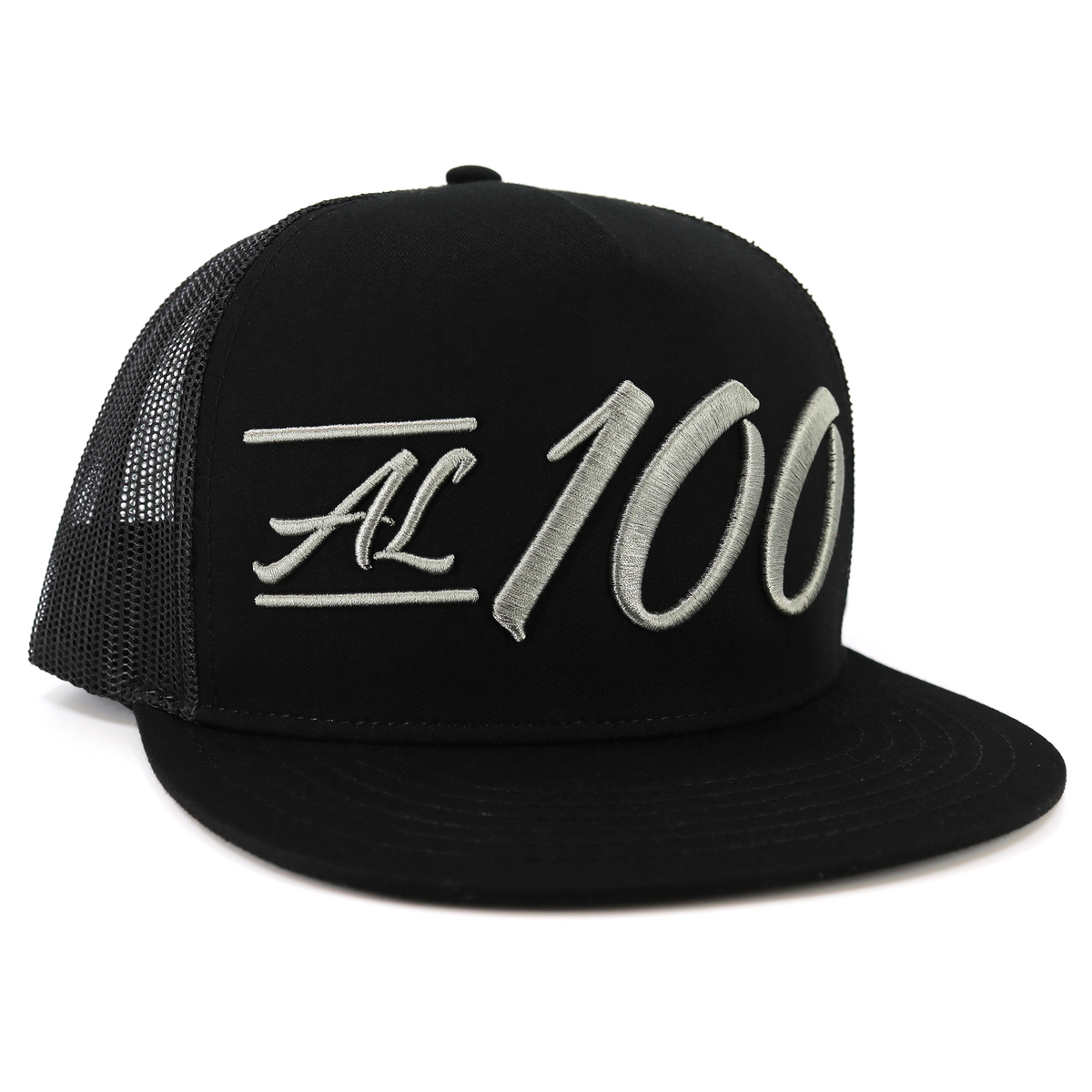 Al 100 Black flat visor hat