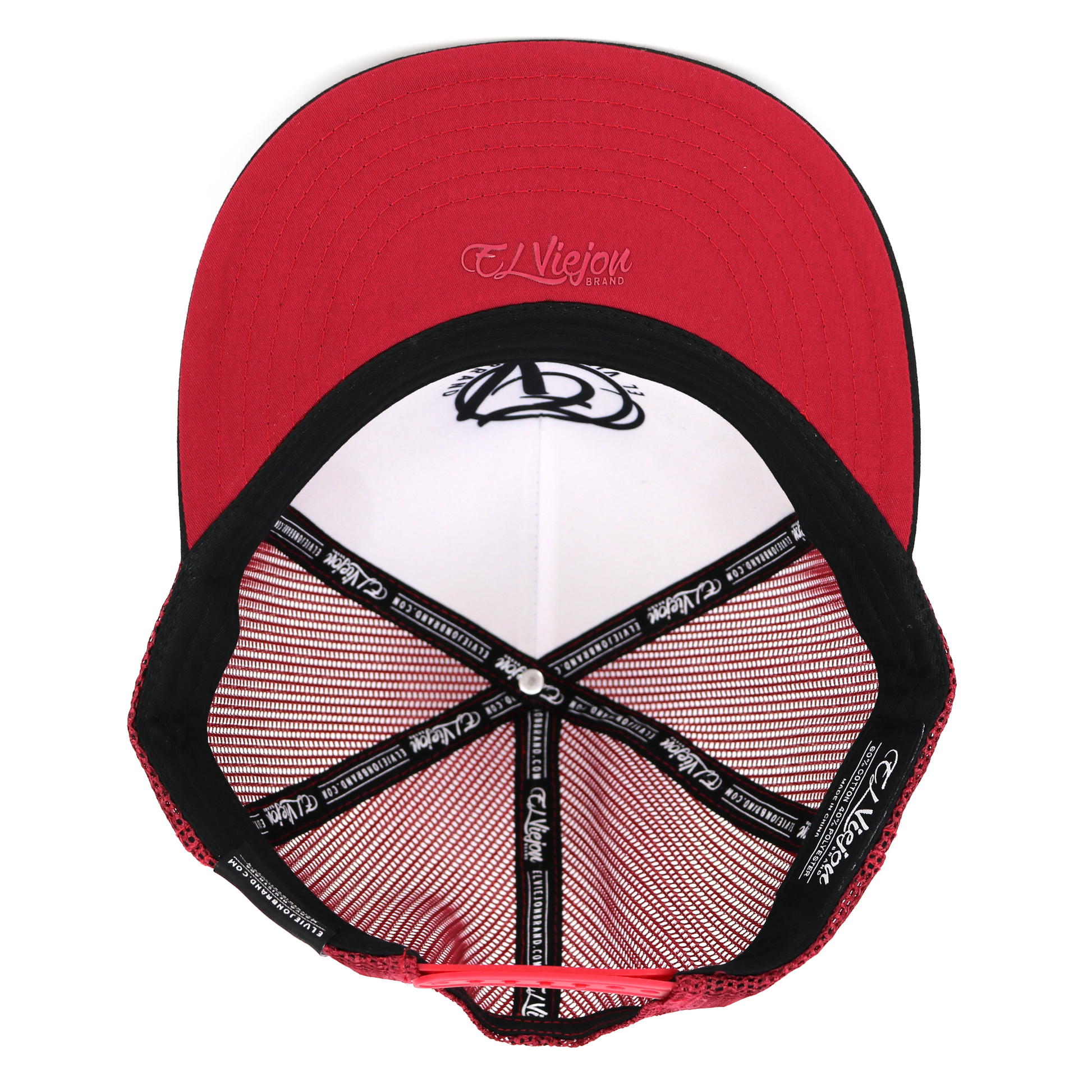 Pluma Black/Maroon flat visor hat / gorra de visera plana