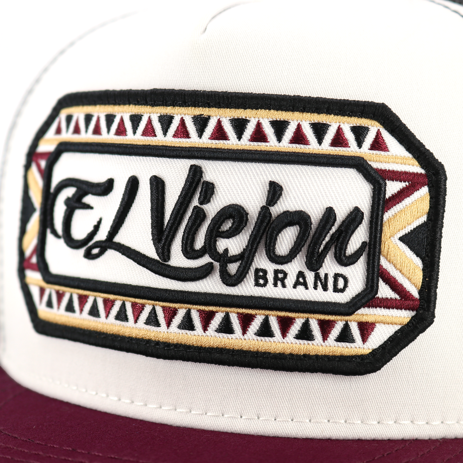 Azteca Plum/White/Black flat visor hat / gorra de visera plana