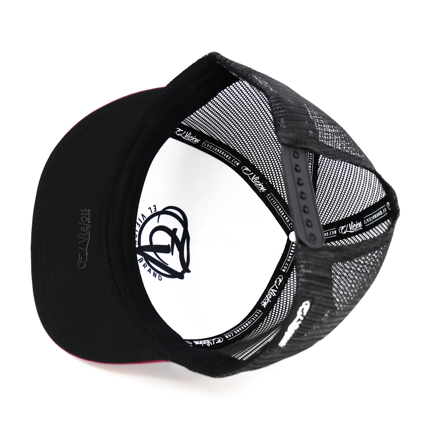 Pluma Plum/Black flat visor hat / gorra de visera plana