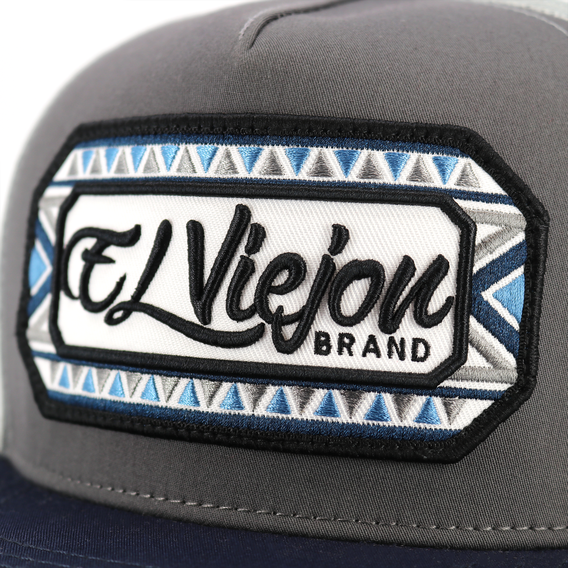 Azteca Navy/Charcoal/Grey flat visor hat / gorra de visera plana
