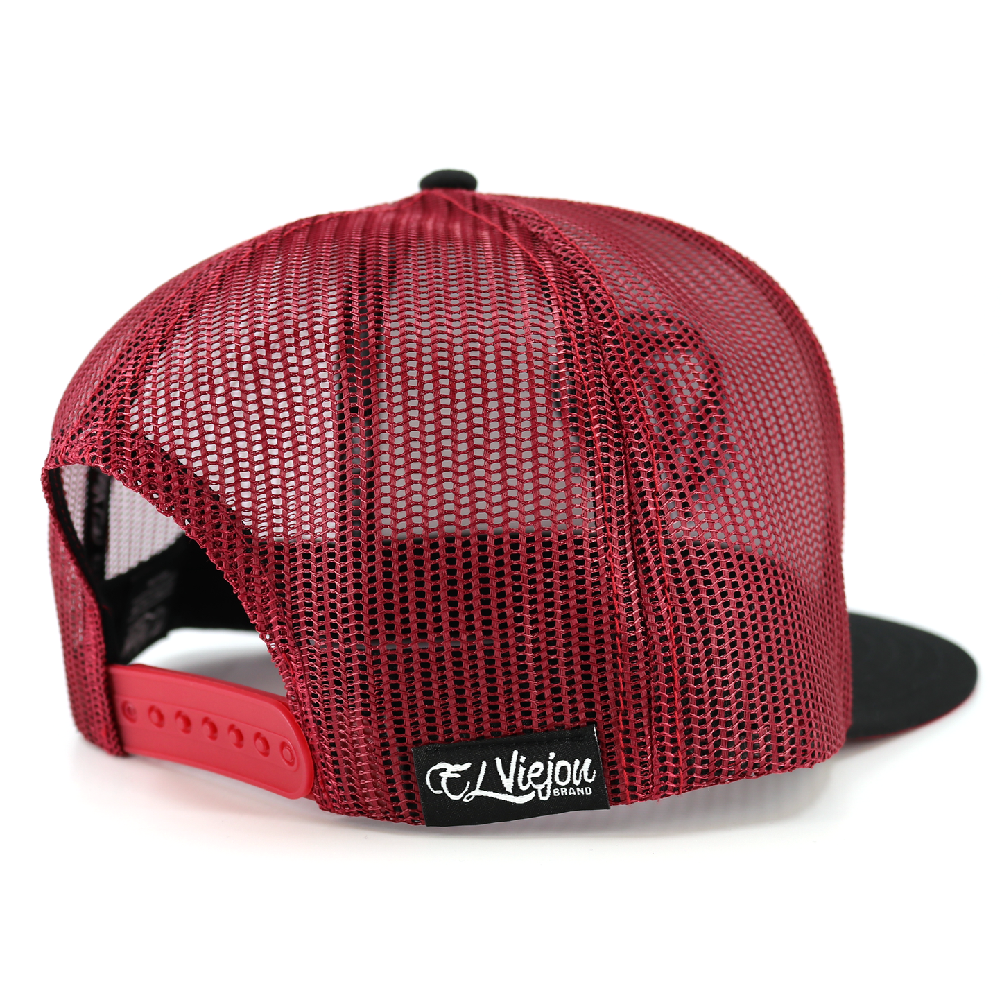 Pluma Black/Maroon flat visor hat / gorra de visera plana