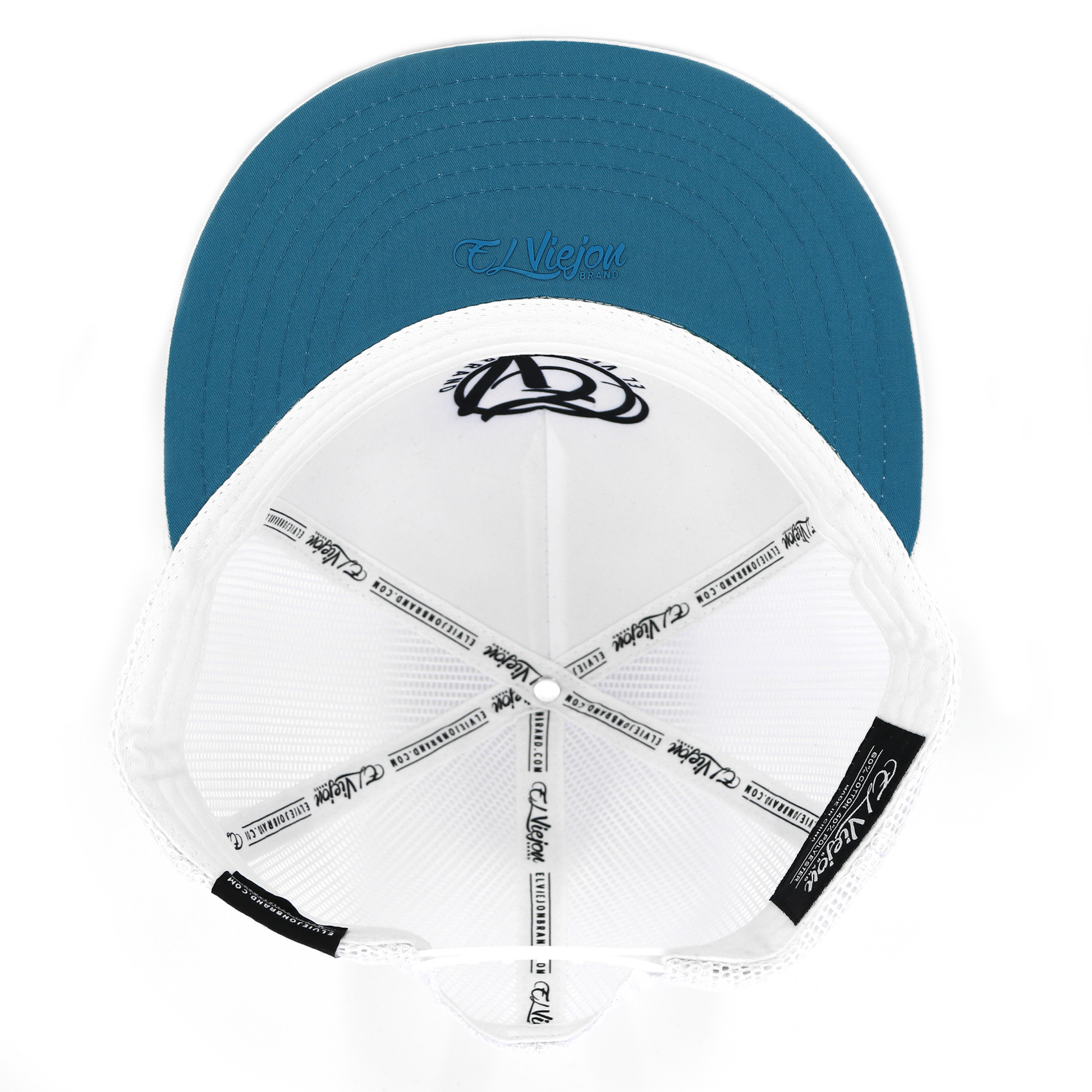 Pluma White flat visor hat / gorra de visera plana
