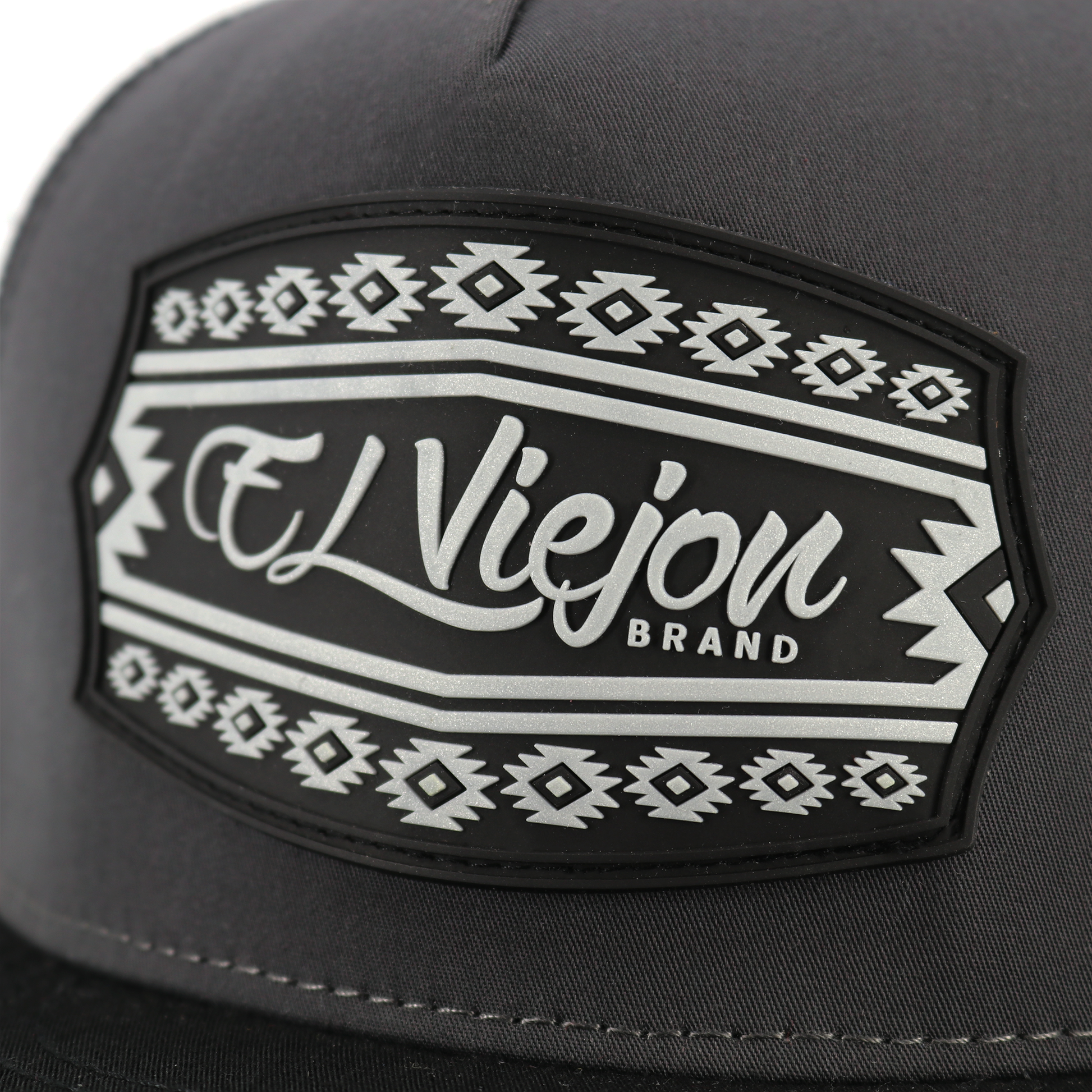 Comanche Black/Charcoal/Black flat visor hat / gorra de visera plana