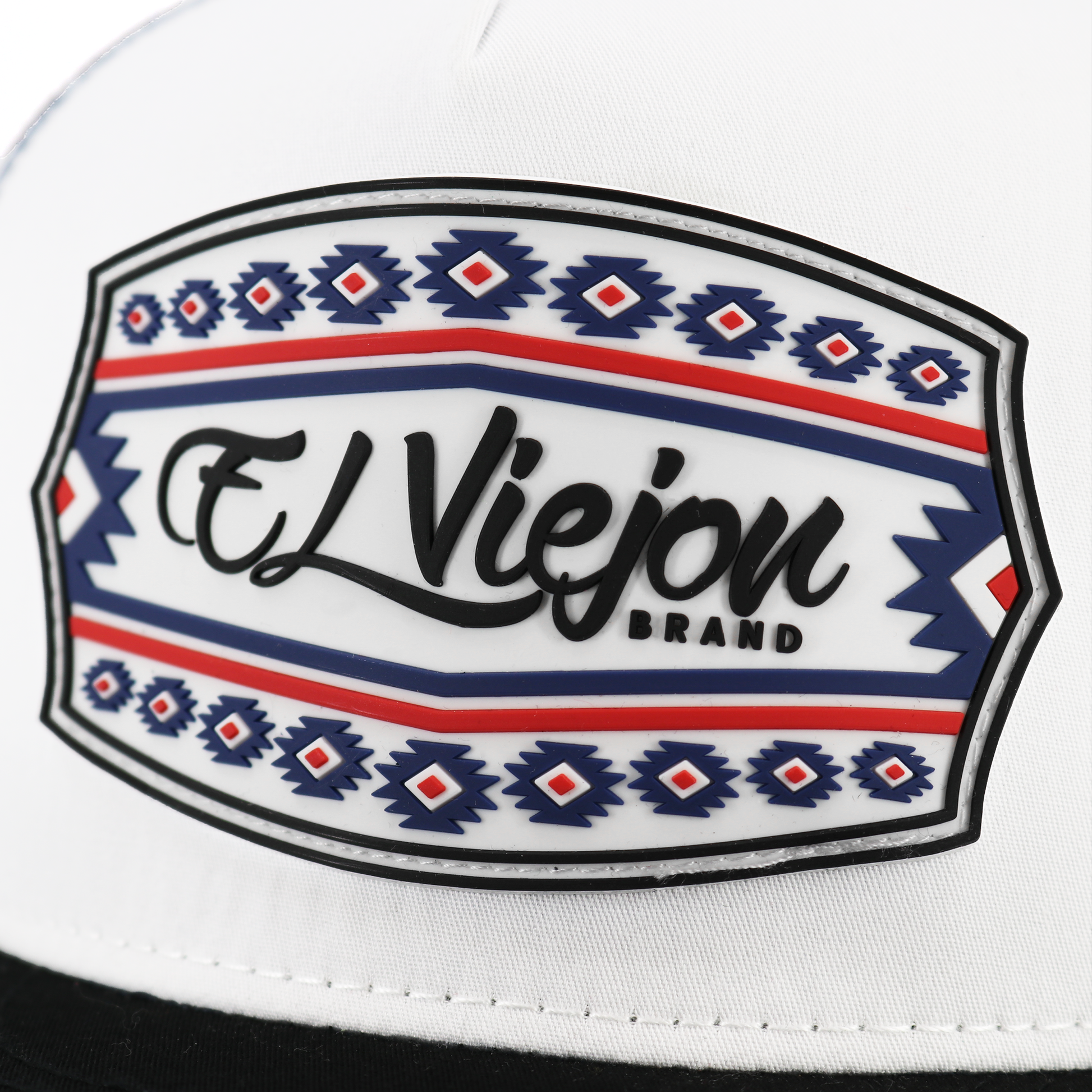 Comanche Black/White/Navy flat visor hat / gorra de visera plana