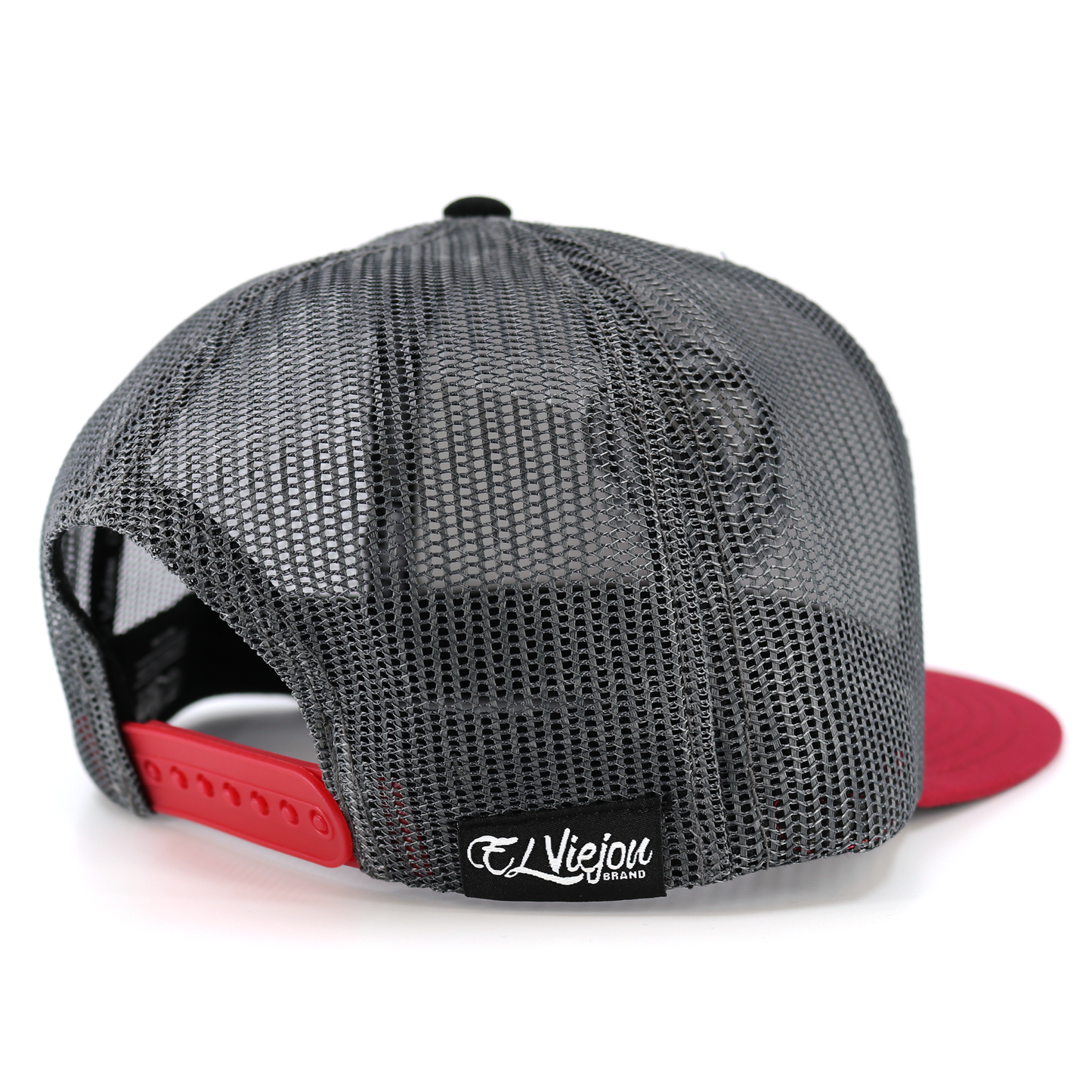 Comanche Maroon/Black/Charcoal flat visor hat / gorra de visera plana