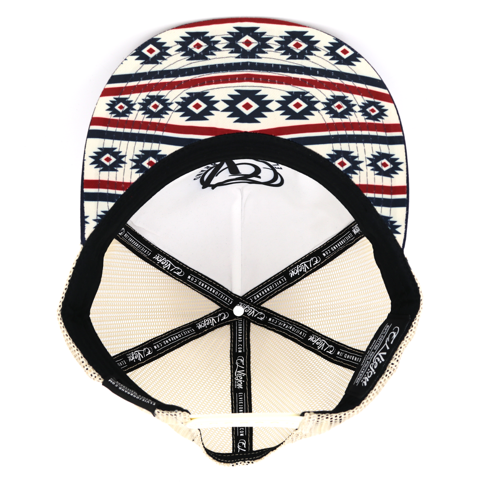 Comanche Navy/Maroon/Tope flat visor hat / gorra de visera plana
