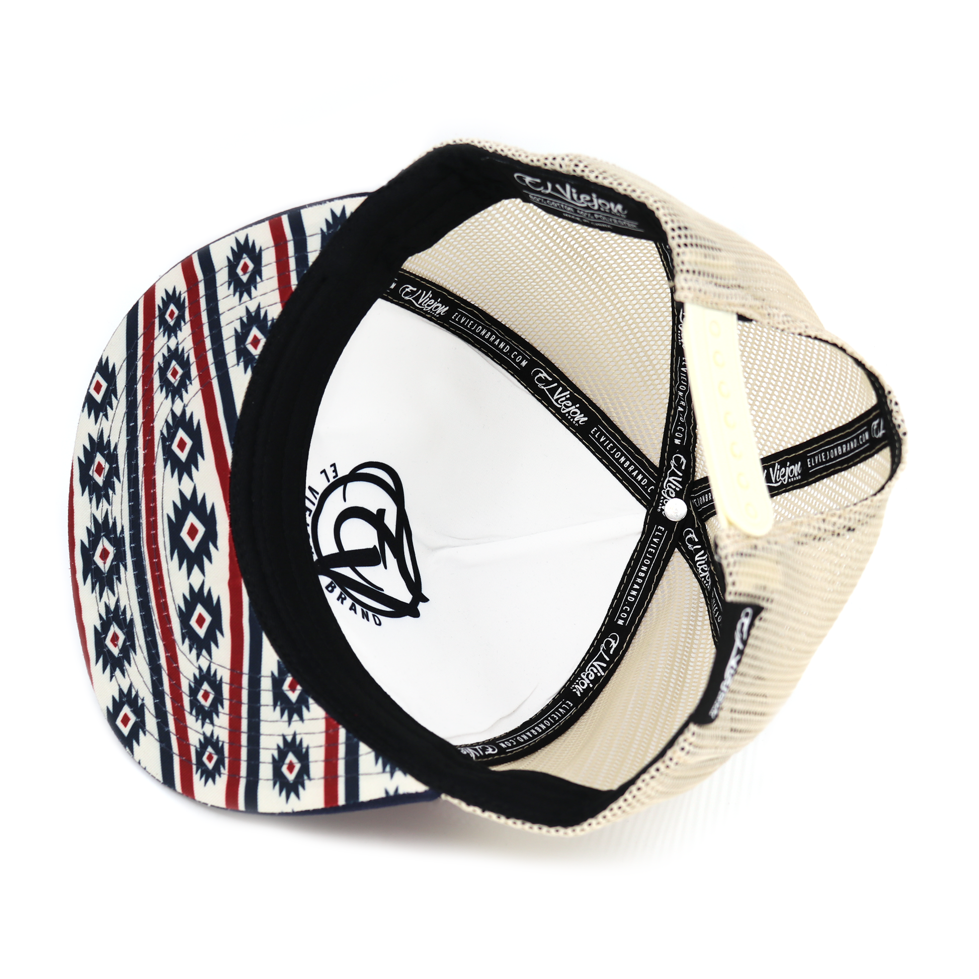 Comanche Navy/Maroon/Tope flat visor hat / gorra de visera plana