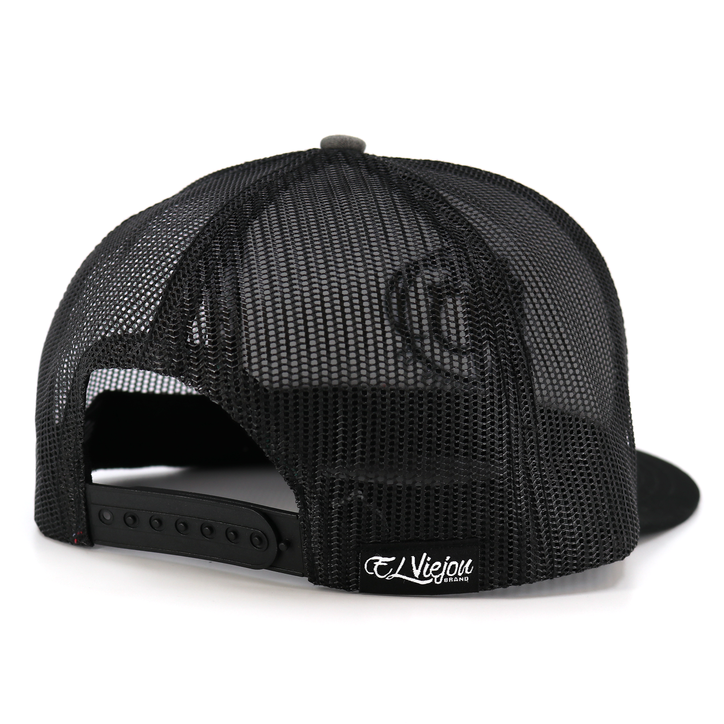 Dos Plumas Black/Heather/Black flat visor hat / gorra de visera plana