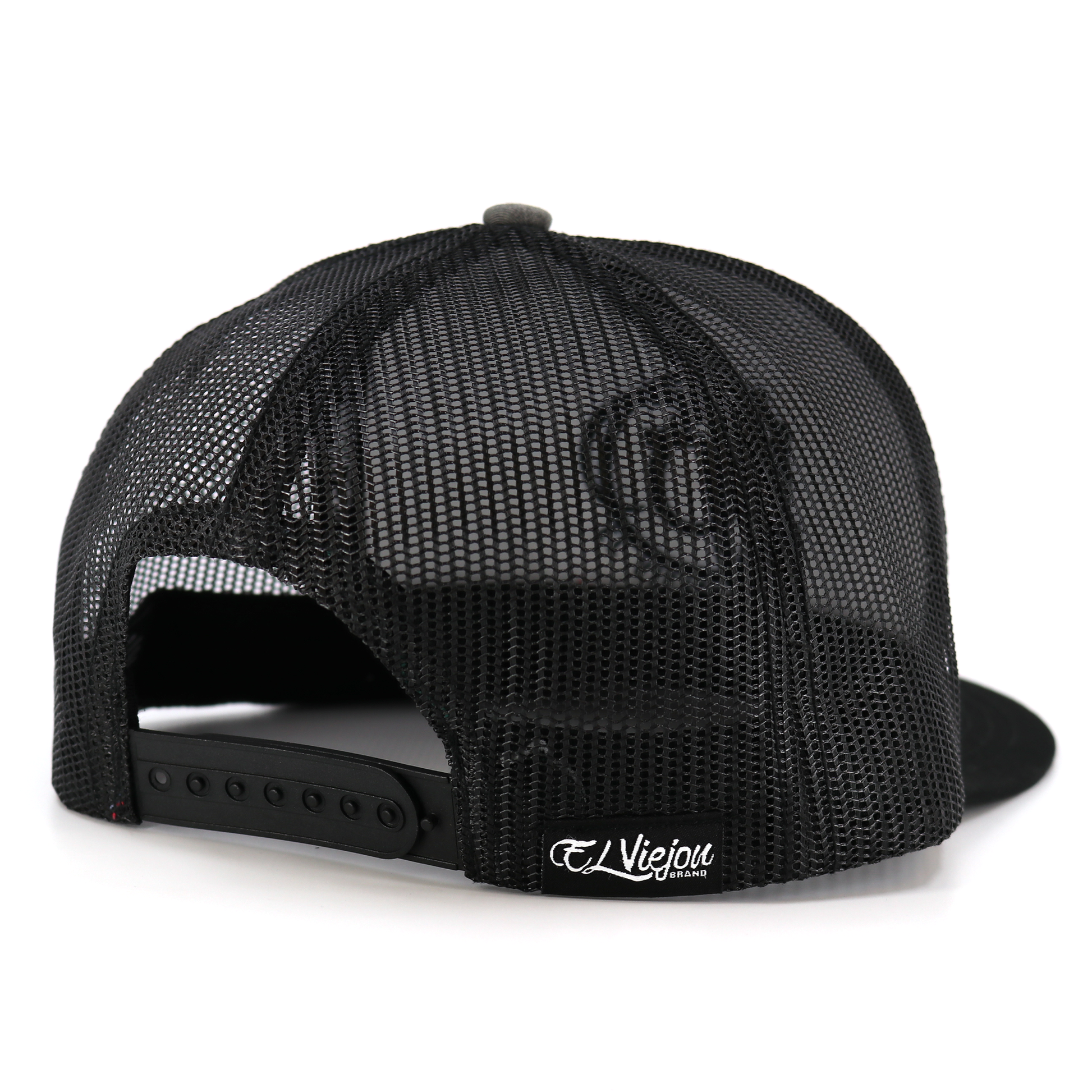 Dos Plumas Black/Heather/Black flat visor hat / gorra de visera plana