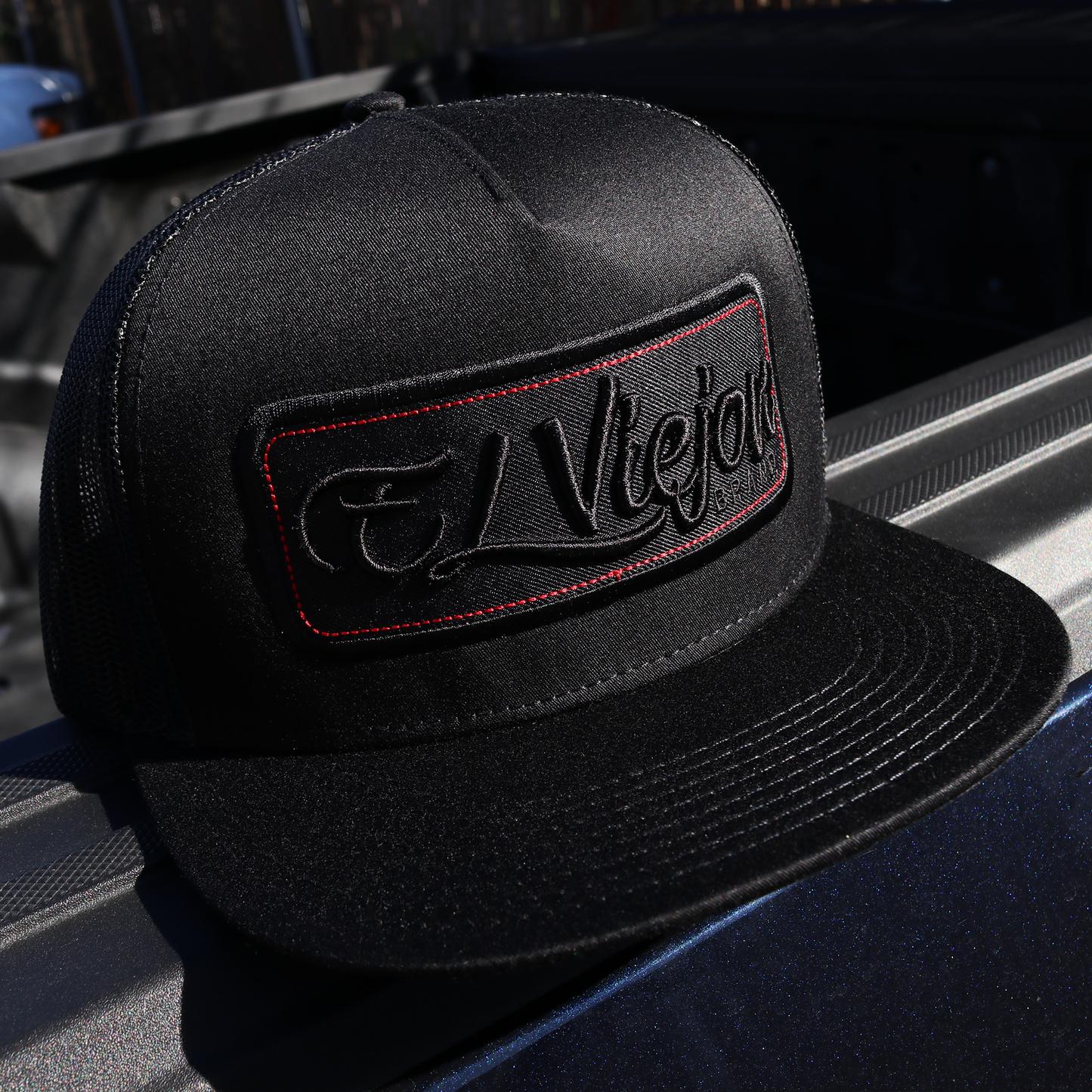 EVPatch Black (Black Patch) flat visor hat / gorra de visera plana