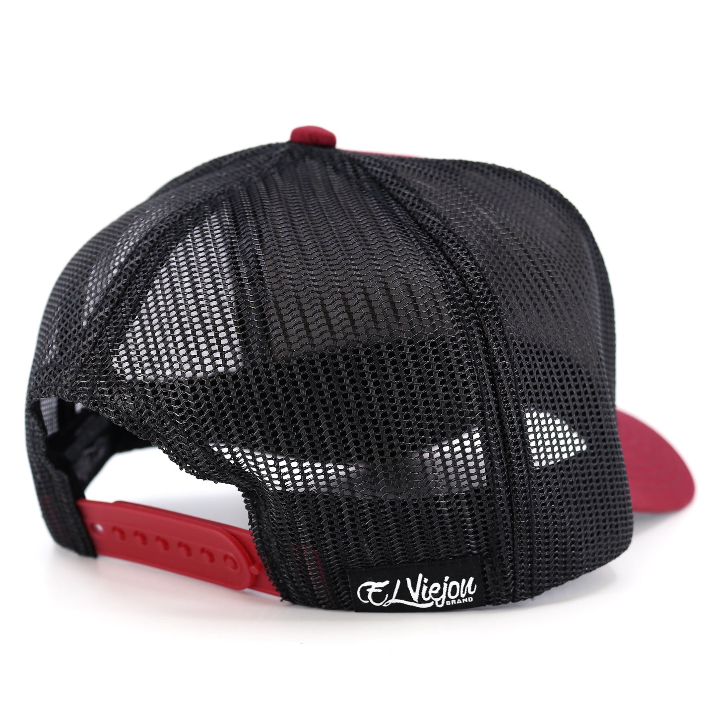 Gallo Negro maroon/black AVC hat with black mesh back and red adjustable snapback.