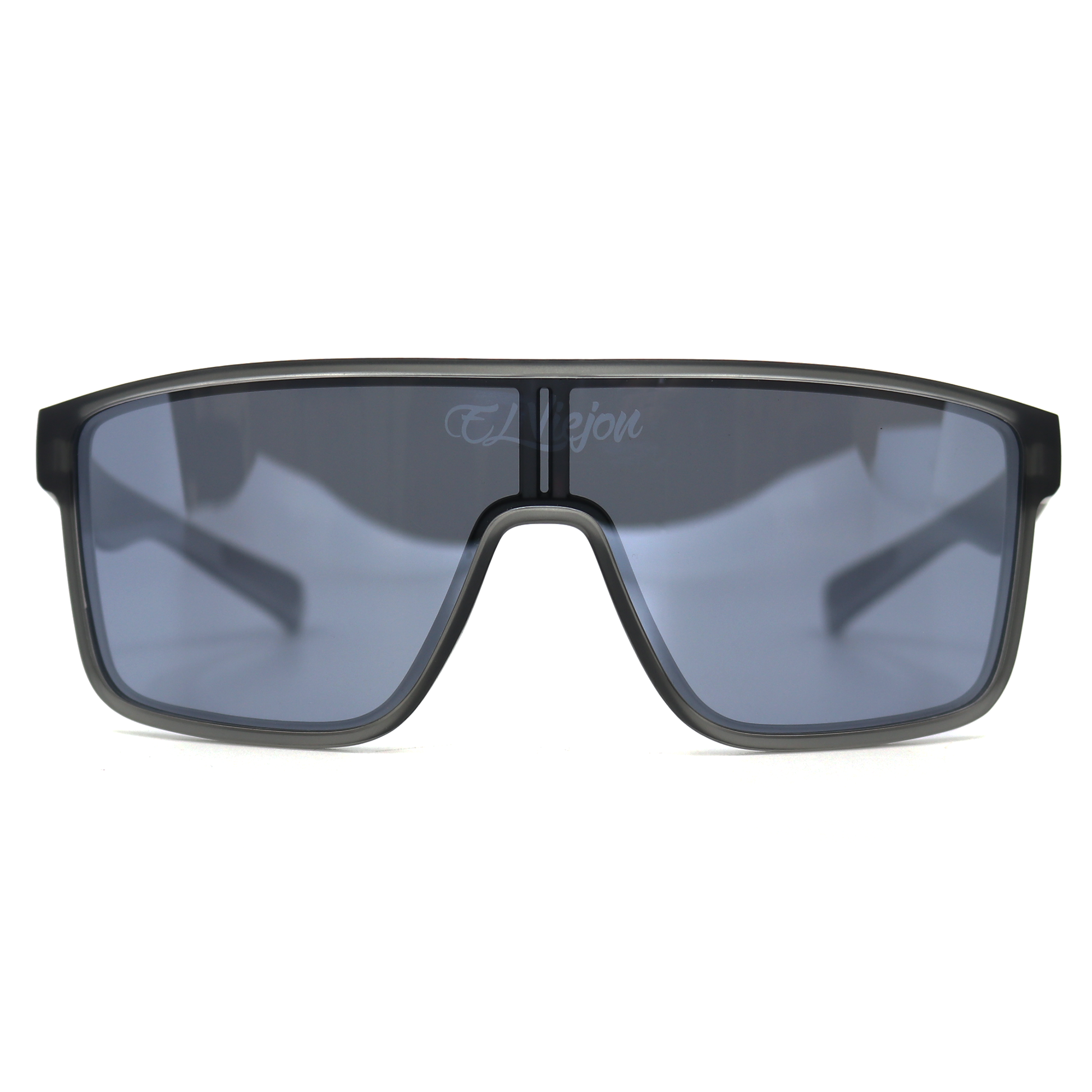 Ghost™ polarized sunglasses with dark gray acetate frame and El Viejon Brand™ logo.