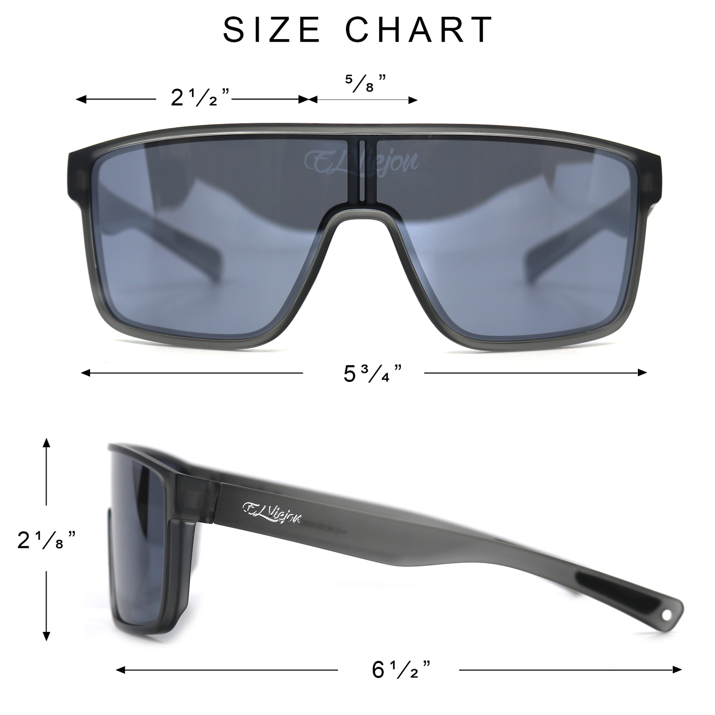 Ghost™ sunglasses with dark gray acetate frame, polarized lenses, and El Viejon Brand™ logo.
