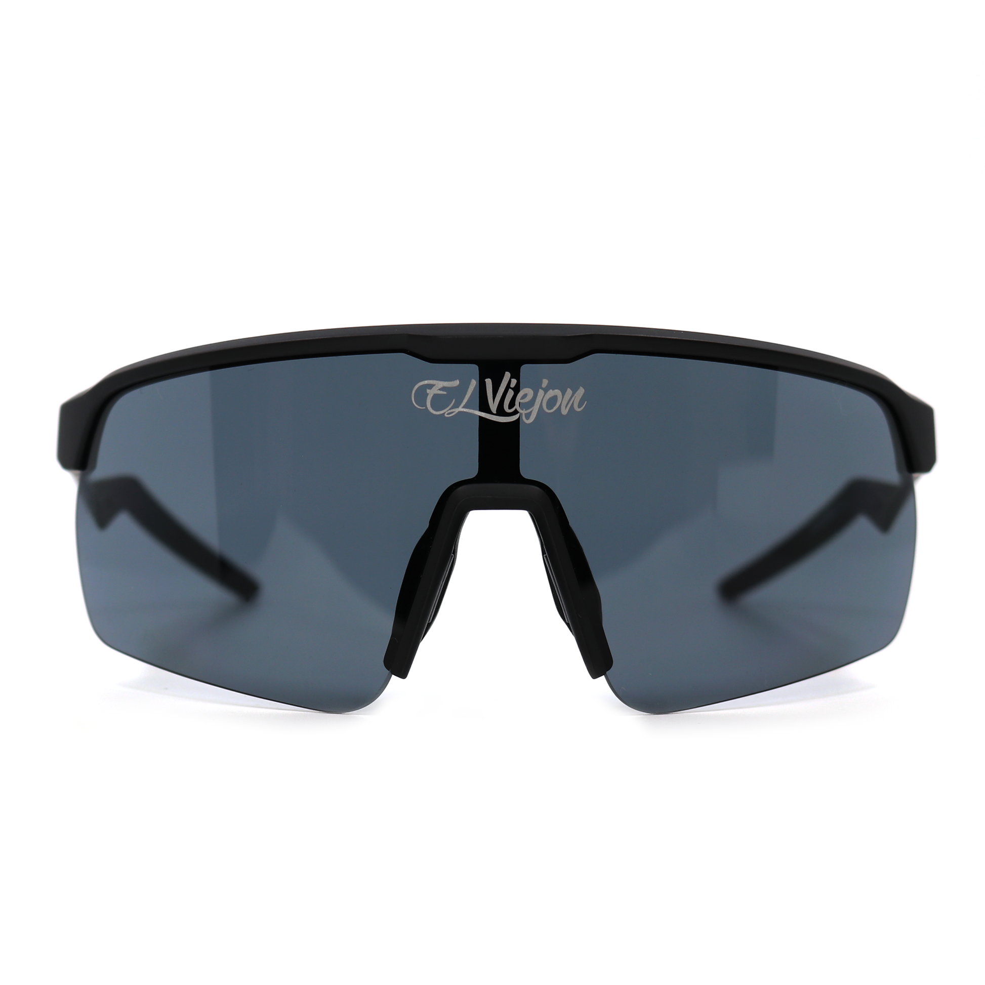 El Viejon Phantom black acetate sunglasses with polarized UV400 lenses and logo.