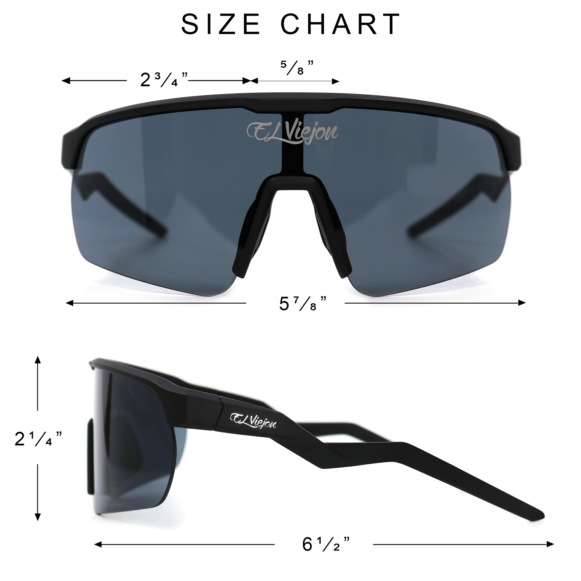 Black Phantom sunglasses with polarized lenses, acetate frame, and El Viejon Brand logo.