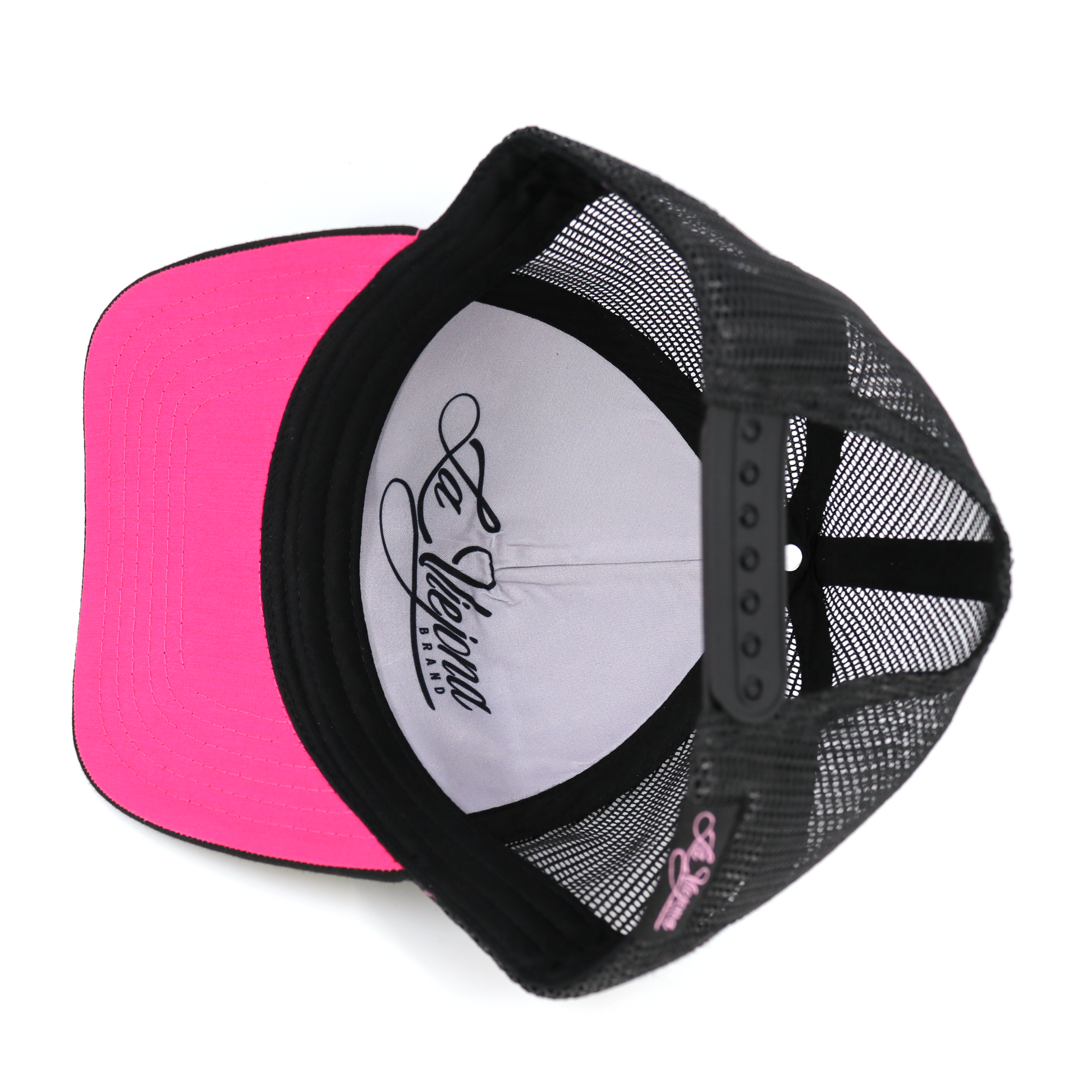 Muchacha Alegre Black classic visor hat / gorra de visera clasica