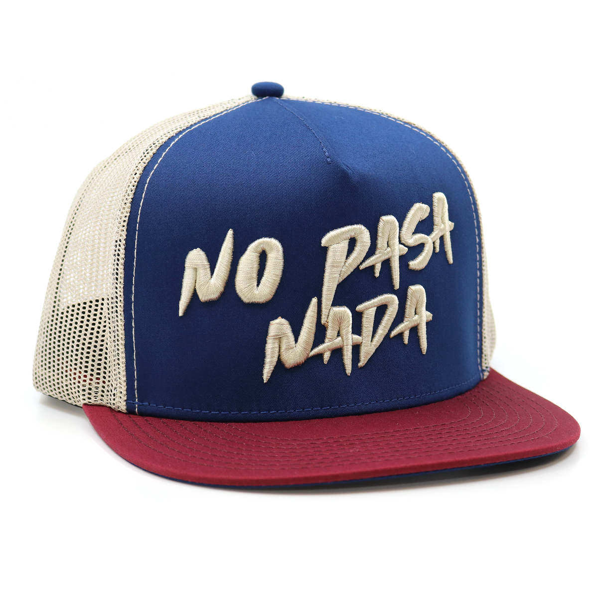 No Pasa Nada Maroon/Navy/Khaki