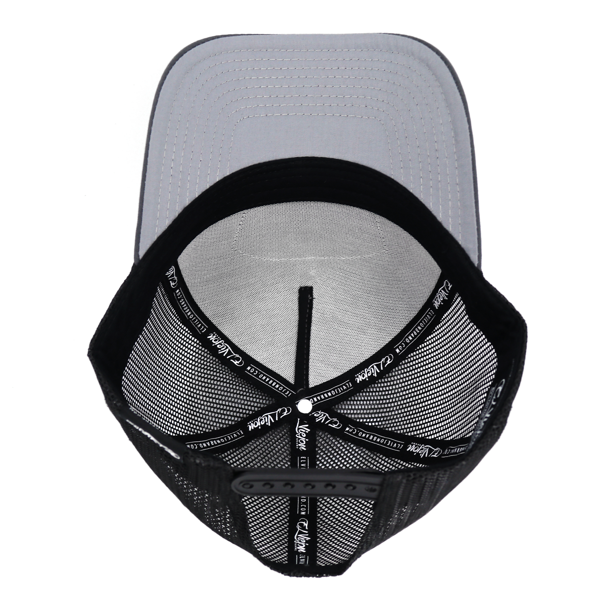 Pantera Negra charcoal/black mesh AVC hat with pre-curved visor and adjustable snapback.