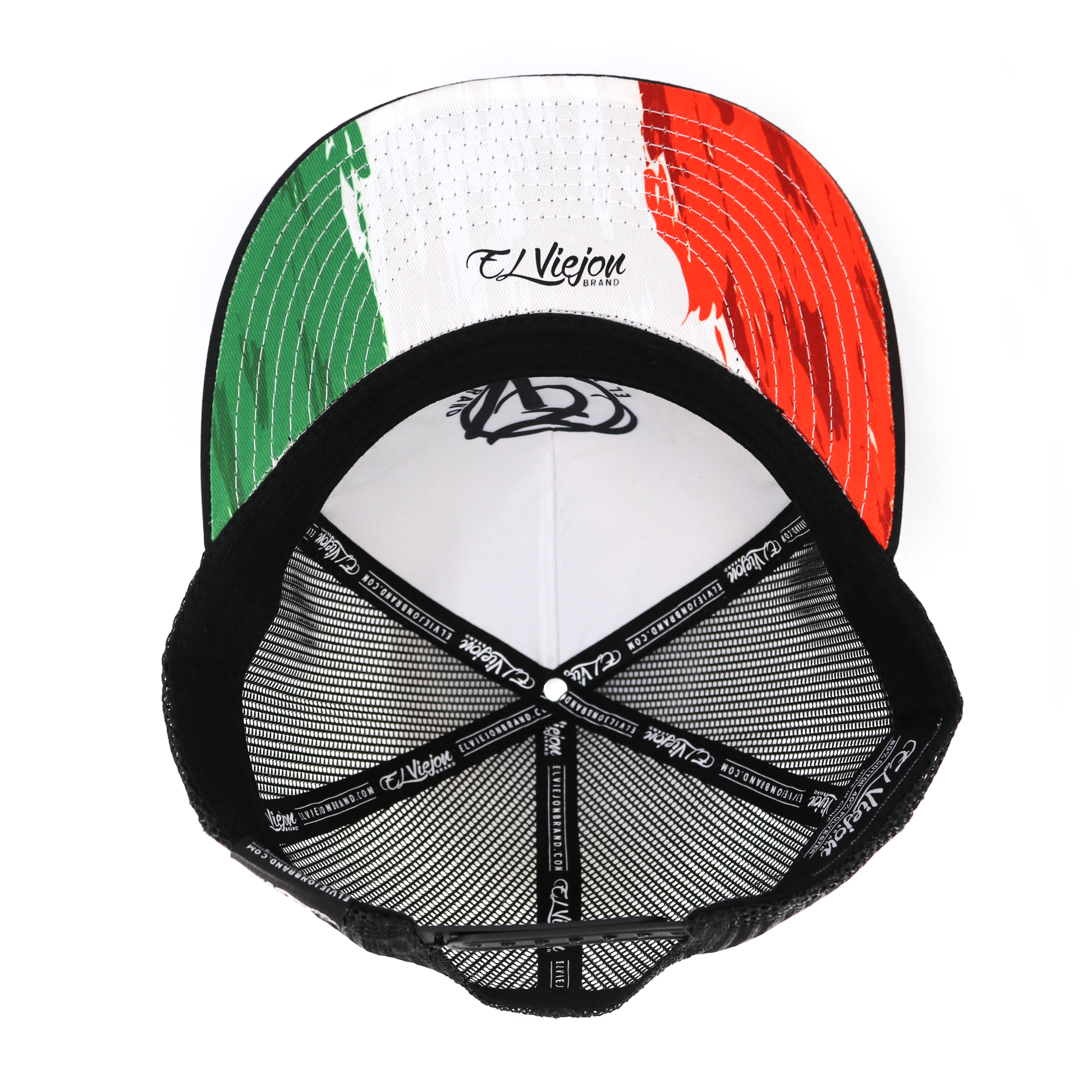 Tri Color Black flat visor hat / gorra de visera plana