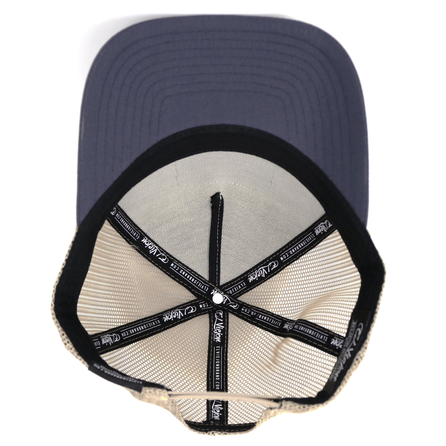 Venado Grey/Tope/Khaki AVC hat with grey front, khaki mesh back, and black snapback.