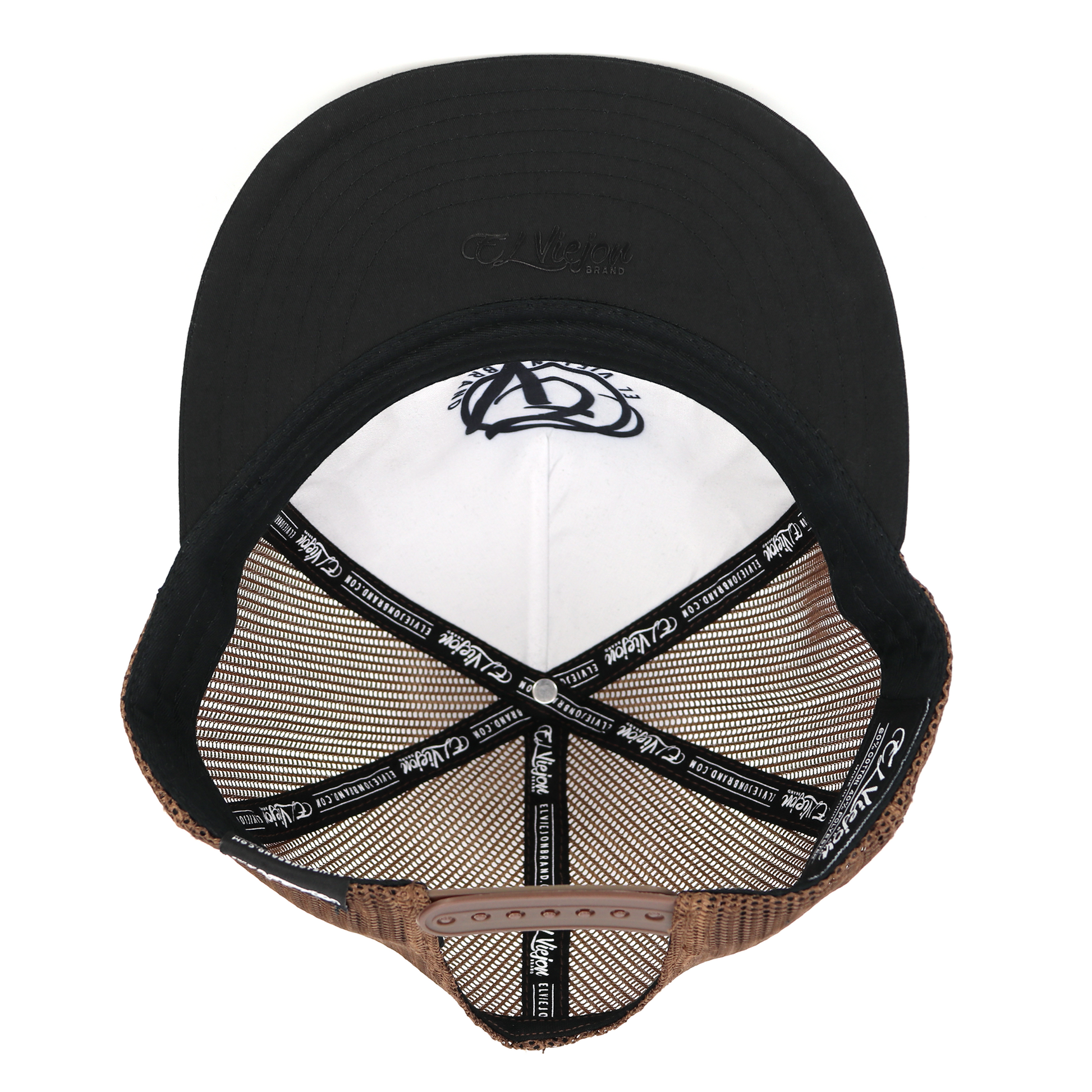 Yo Soy De Rancho Black/Brown flat visor hat / gorra de visera plana