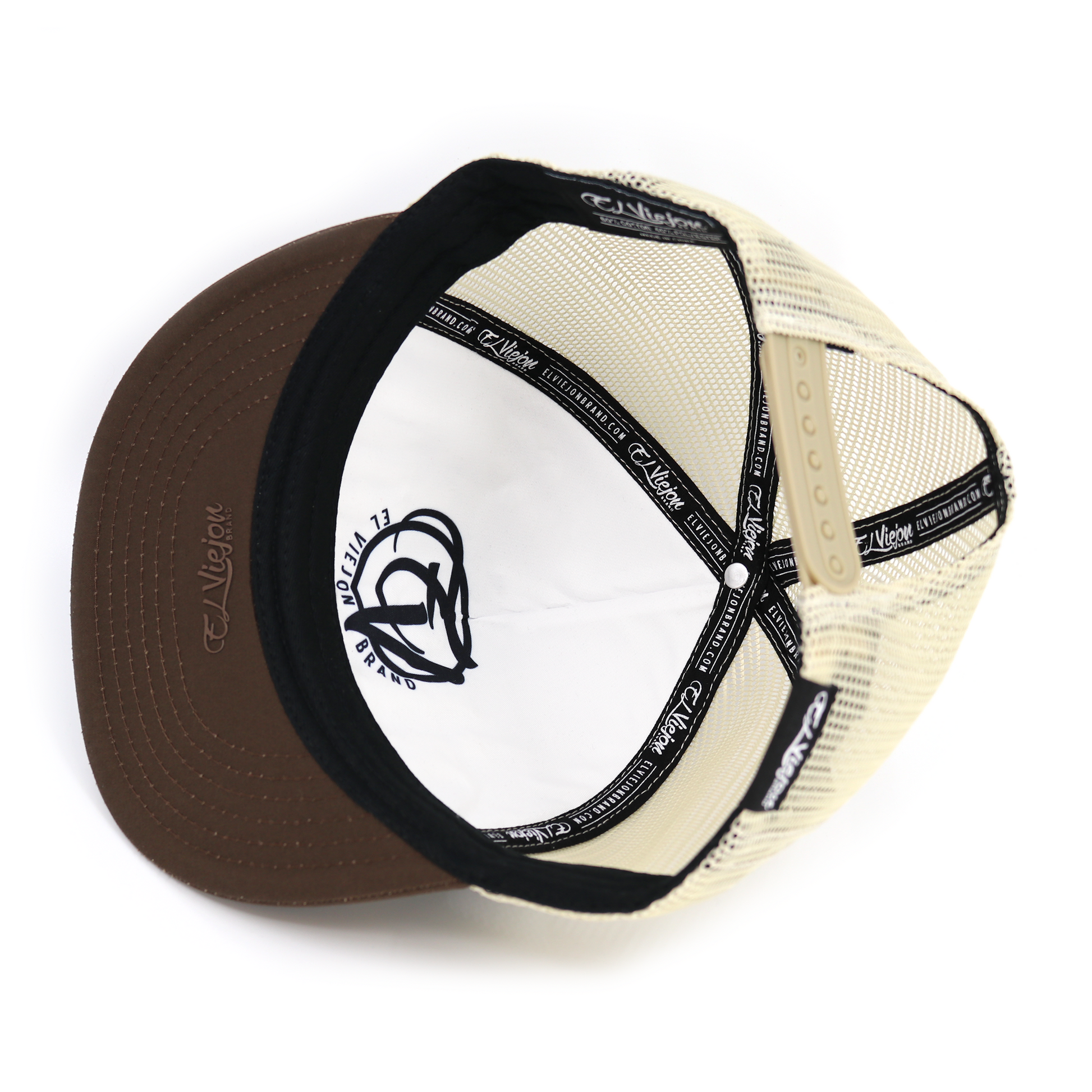 Yo Soy De Rancho Brown/Black/Tan flat visor hat / gorra de visera plana