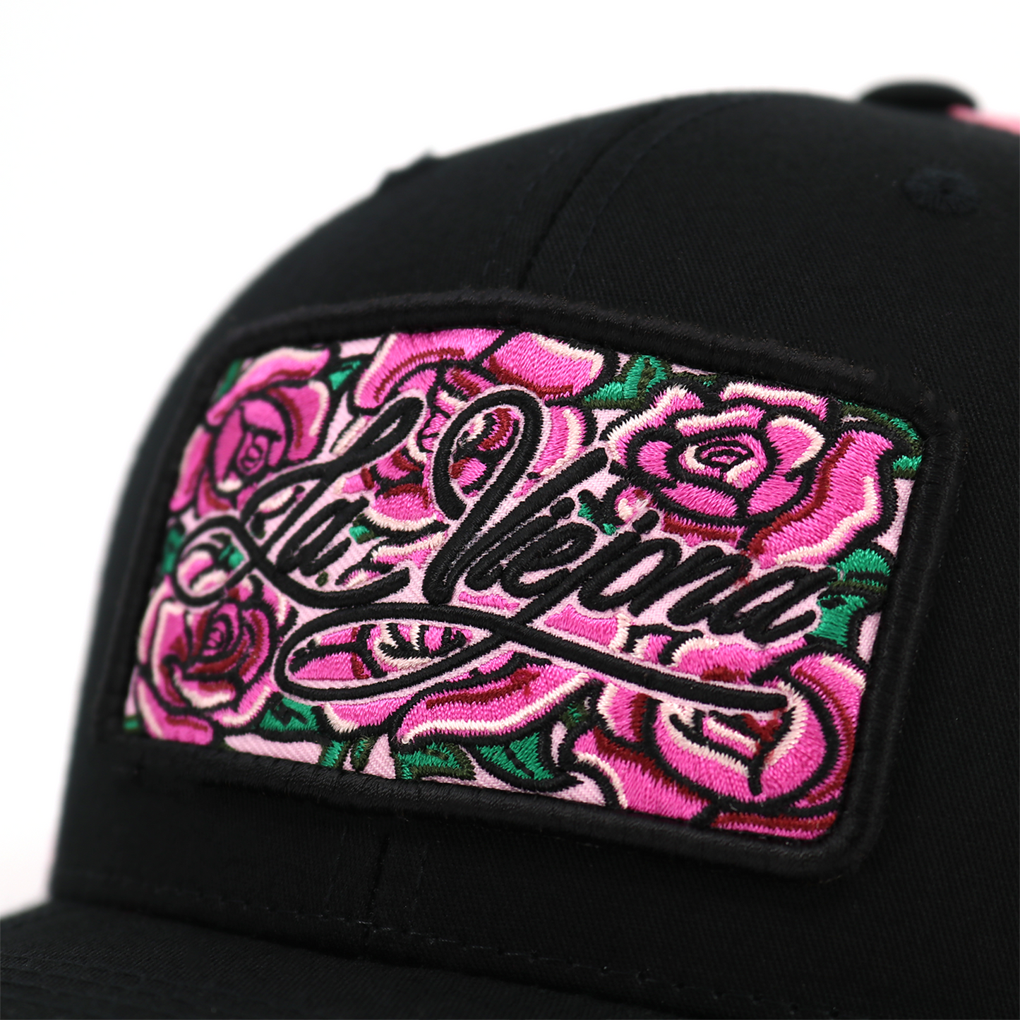 Rosas Black/Pink classic visor hat / gorra de visera clasica