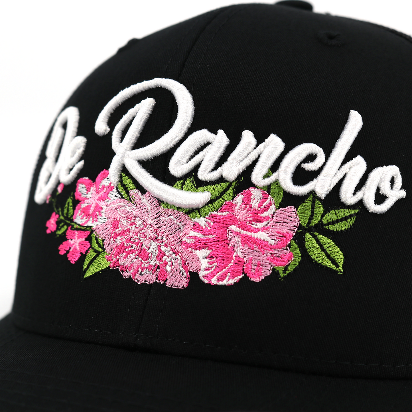 De Rancho Black classic visor hat / gorra de visera clasica