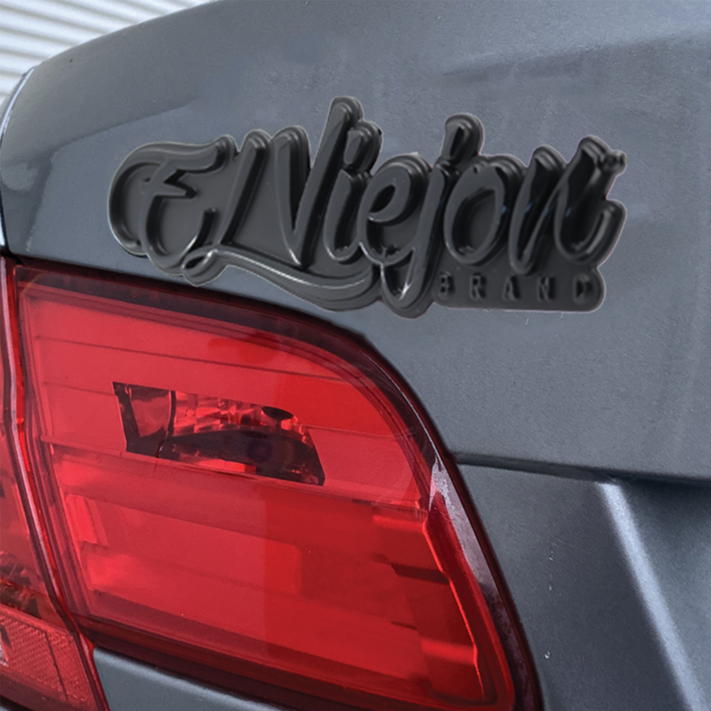 El Viejon Brand Car Emblem Black Chrome