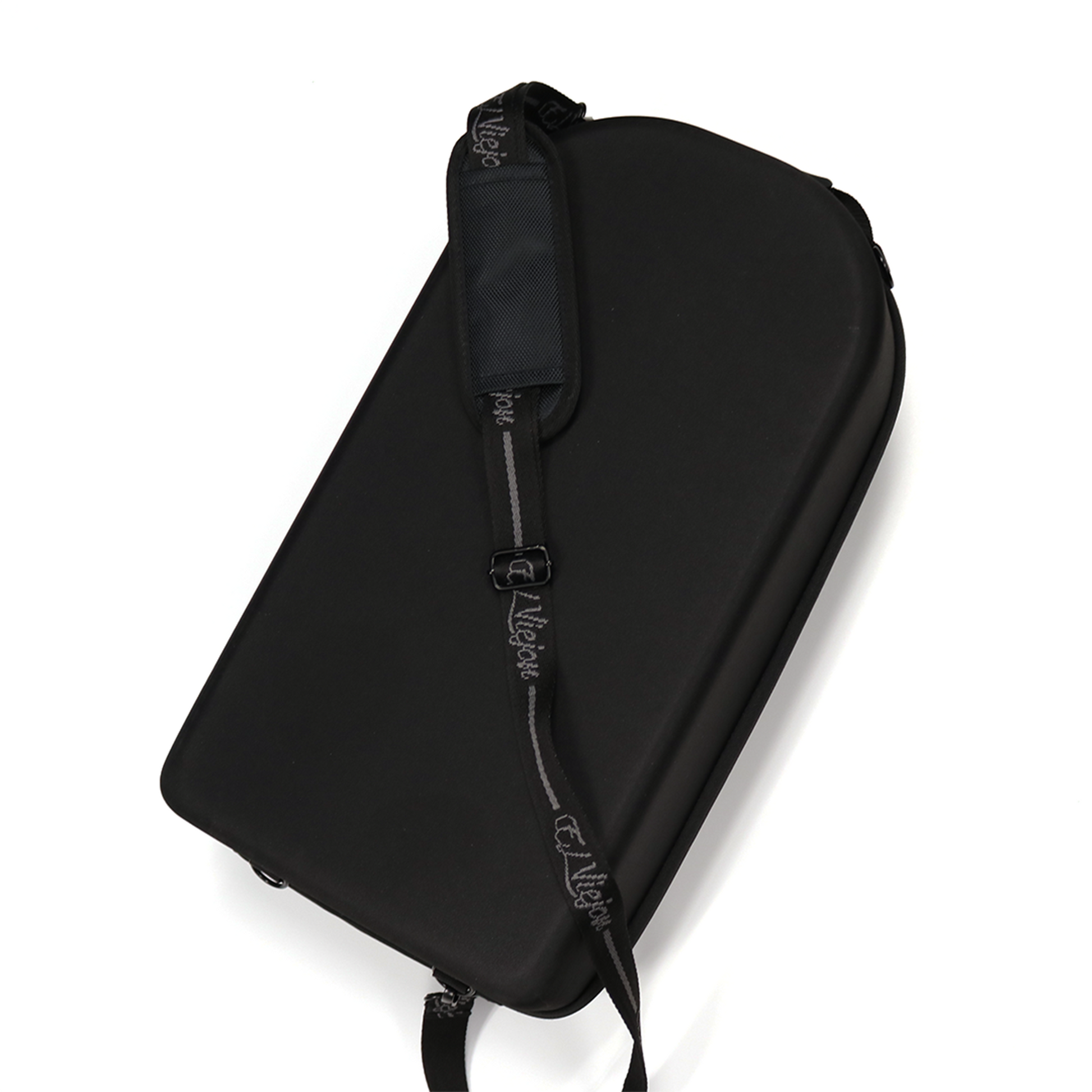 Black El Viejon EVA rigid hat carrier for 18 caps, with a branded shoulder strap.