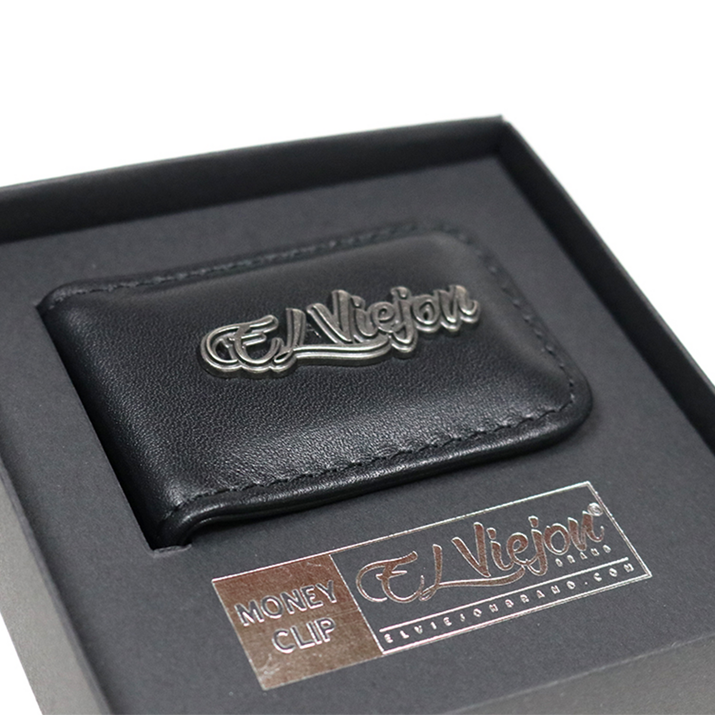 El Viejon Brand Leather (Piel) Money Clip